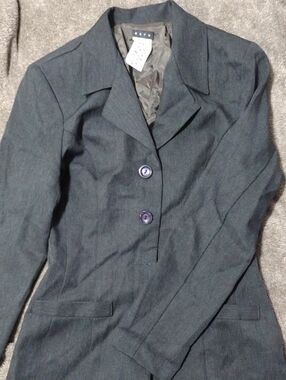 ecru Women's Charcoal Two-Button Blazer